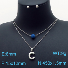 Stainless steel jewelry Necklace Earrings set Wholesale