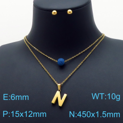 Stainless steel jewelry Necklace Earrings set Wholesale