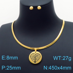 Stainless steel jewelry Necklace Earrings set Wholesale
