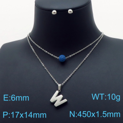Stainless steel jewelry Necklace Earrings set Wholesale