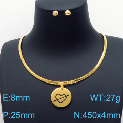 Stainless steel jewelry Necklace Earrings set Wholesale
