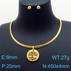 Stainless steel jewelry Necklace Earrings set Wholesale
