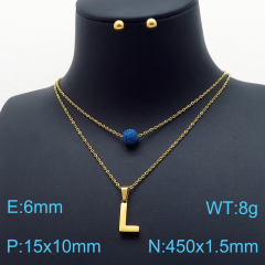 Stainless steel jewelry Necklace Earrings set Wholesale