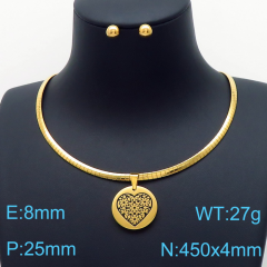 Stainless steel jewelry Necklace Earrings set Wholesale