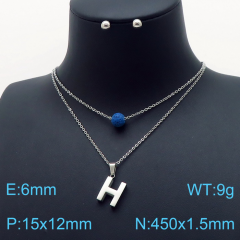 Stainless steel jewelry Necklace Earrings set Wholesale