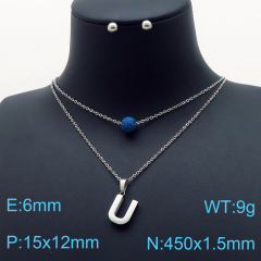 Stainless steel jewelry Necklace Earrings set Wholesale