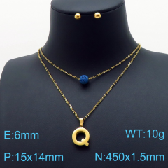 Stainless steel jewelry Necklace Earrings set Wholesale