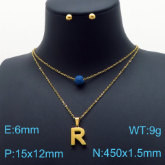 Stainless steel jewelry Necklace Earrings set Wholesale