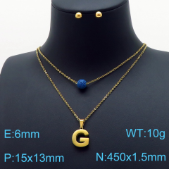 Stainless steel jewelry Necklace Earrings set Wholesale