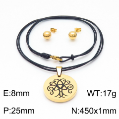 Stainless steel jewelry Necklace Earrings set Wholesale
