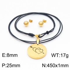 Stainless steel jewelry Necklace Earrings set Wholesale