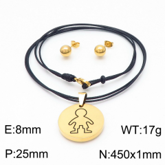 Stainless steel jewelry Necklace Earrings set Wholesale