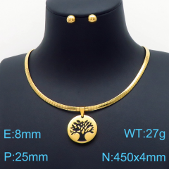 Stainless steel jewelry Necklace Earrings set Wholesale