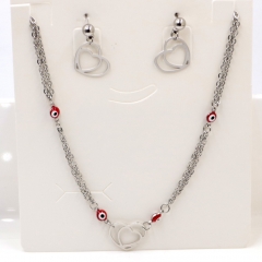 Stainless steel jewelry Necklace Earrings set Wholesale