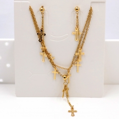 Stainless steel jewelry Necklace Earrings set Wholesale