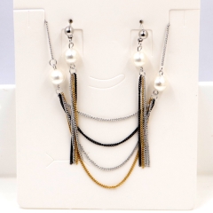 Stainless steel jewelry Necklace Earrings set Wholesale