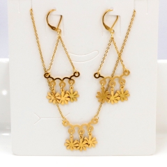 Stainless steel jewelry Necklace Earrings set Wholesale