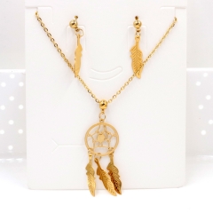 Stainless steel jewelry Necklace Earrings set Wholesale