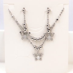 Stainless steel jewelry Necklace Earrings set Wholesale