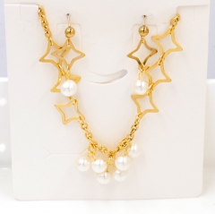 Stainless steel jewelry Necklace Earrings set Wholesale