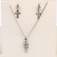 Stainless steel jewelry Necklace Earrings set Wholesale