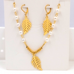 Stainless steel jewelry Necklace Earrings set Wholesale