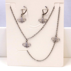 Stainless steel jewelry Necklace Earrings set Wholesale