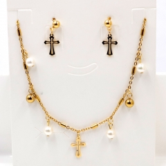 Stainless steel jewelry Necklace Earrings set Wholesale