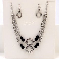 Stainless steel jewelry Necklace Earrings set Wholesale