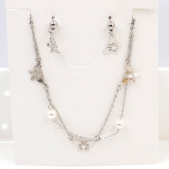 Stainless steel jewelry Necklace Earrings set Wholesale