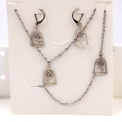 Stainless steel jewelry Necklace Earrings set Wholesale