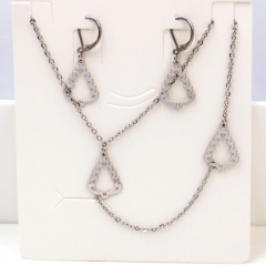 Stainless steel jewelry Necklace Earrings set Wholesale