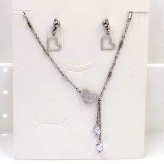 Stainless steel jewelry Necklace Earrings set Wholesale