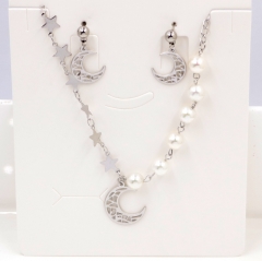Stainless steel jewelry Necklace Earrings set Wholesale