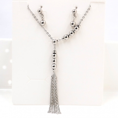 Stainless steel jewelry Necklace Earrings set Wholesale