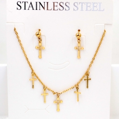 Stainless steel jewelry Necklace Earrings set Wholesale