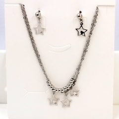 Stainless steel jewelry Necklace Earrings set Wholesale