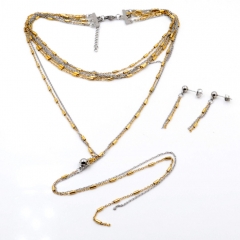Stainless steel jewelry Necklace Earrings set Wholesale