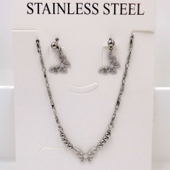 Stainless steel jewelry Necklace Earrings set Wholesale