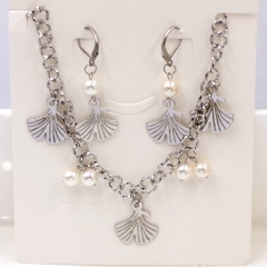 Stainless steel jewelry Necklace Earrings set Wholesale
