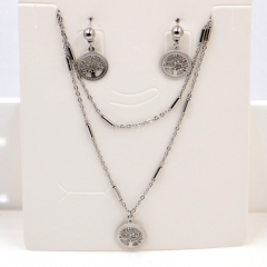 Stainless steel jewelry Necklace Earrings set Wholesale