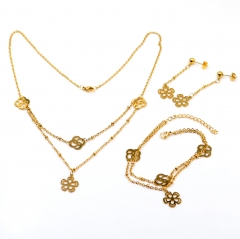 Stainless steel jewelry Necklace Earrings set Wholesale