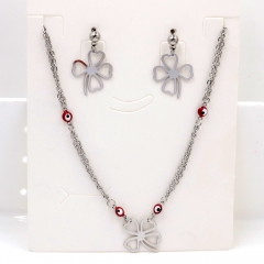 Stainless steel jewelry Necklace Earrings set Wholesale