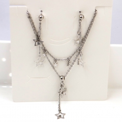 Stainless steel jewelry Necklace Earrings set Wholesale