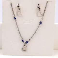 Stainless steel jewelry Necklace Earrings set Wholesale