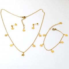 Stainless steel jewelry Necklace Earrings set Wholesale