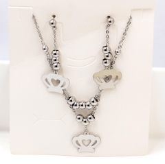 Stainless steel jewelry Necklace Earrings set Wholesale