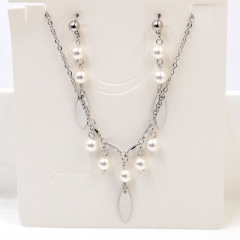 Stainless steel jewelry Necklace Earrings set Wholesale