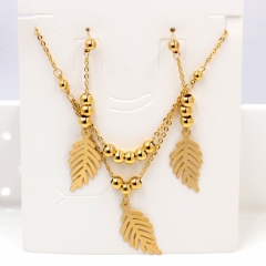 Stainless steel jewelry Necklace Earrings set Wholesale