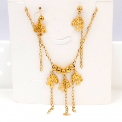 Stainless steel jewelry Necklace Earrings set Wholesale